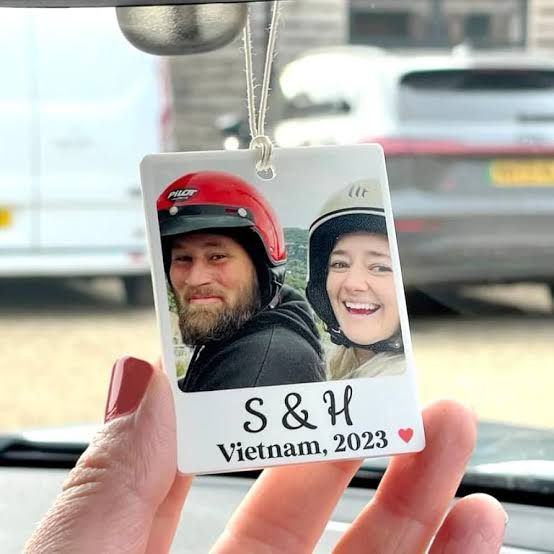 Personalized Car Hanging – Custom Photo Keepsake