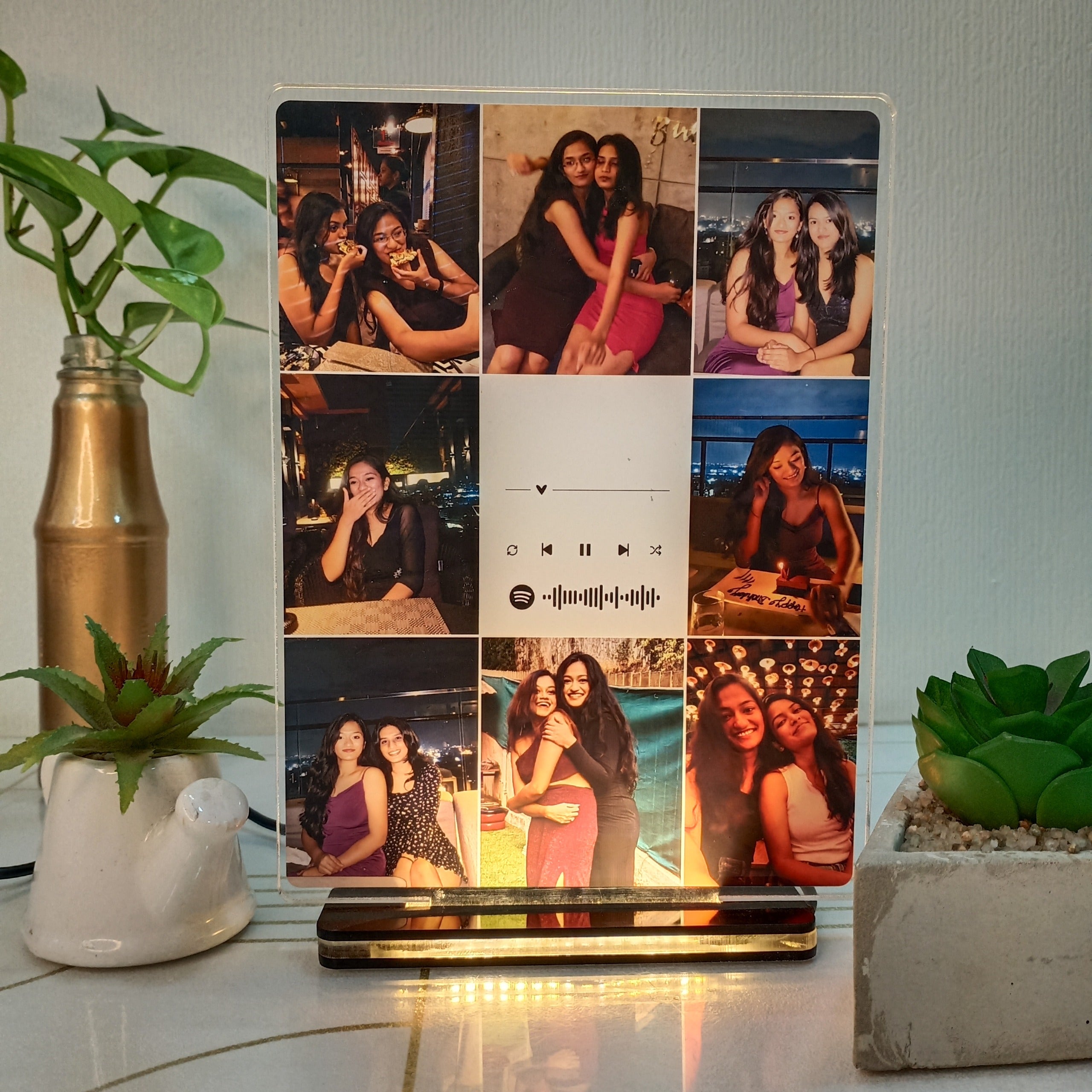 Personalized Collage Spotify LED Lamp