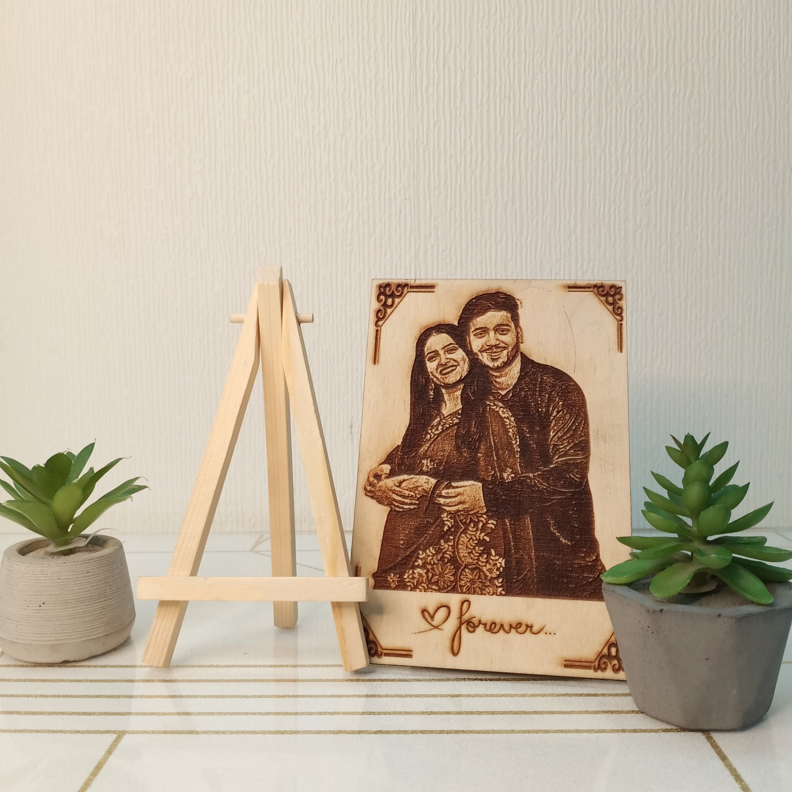 Personalized Wooden Engraved Poster – 4x6 Inch