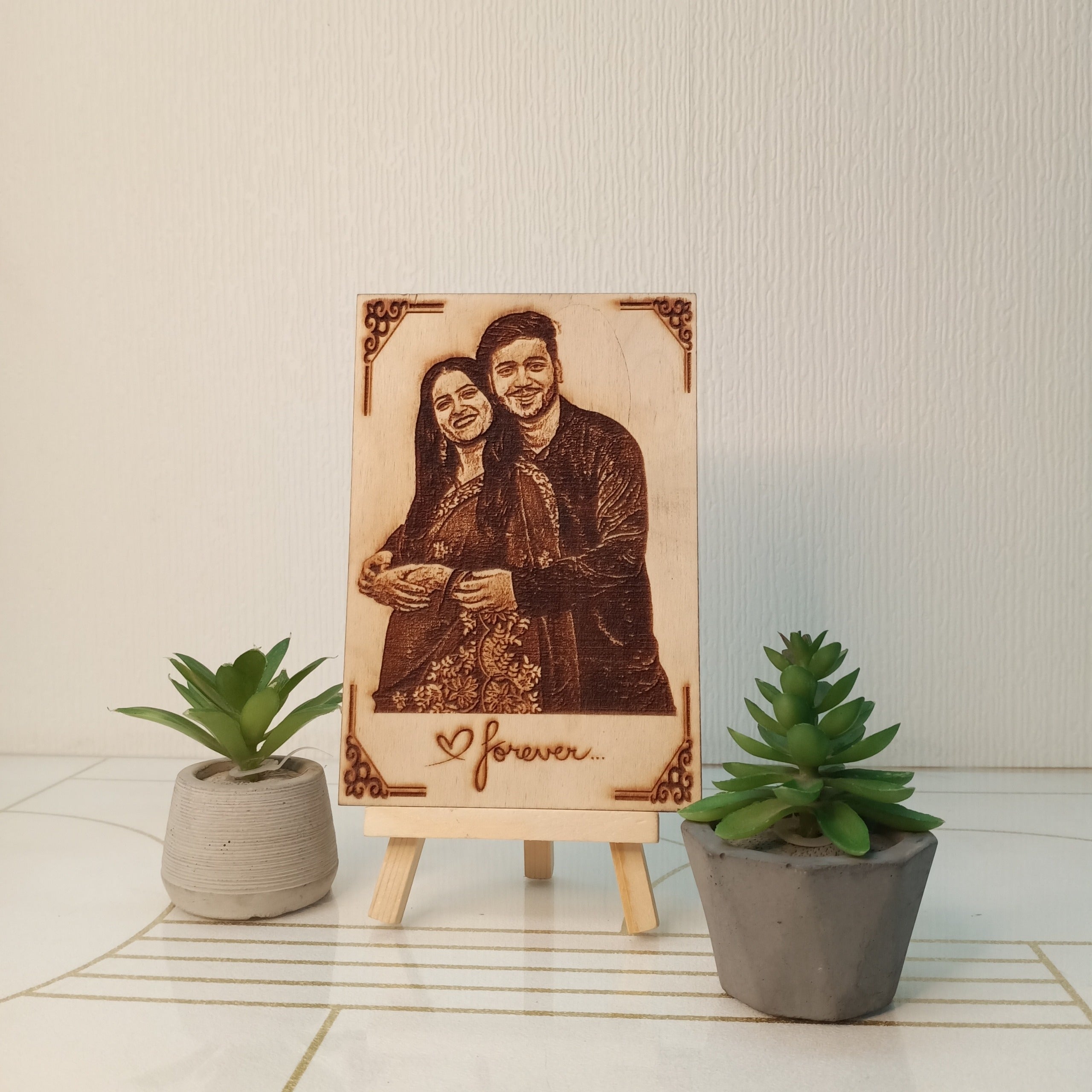 Personalized Wooden Engraved Poster – 4x6 Inch