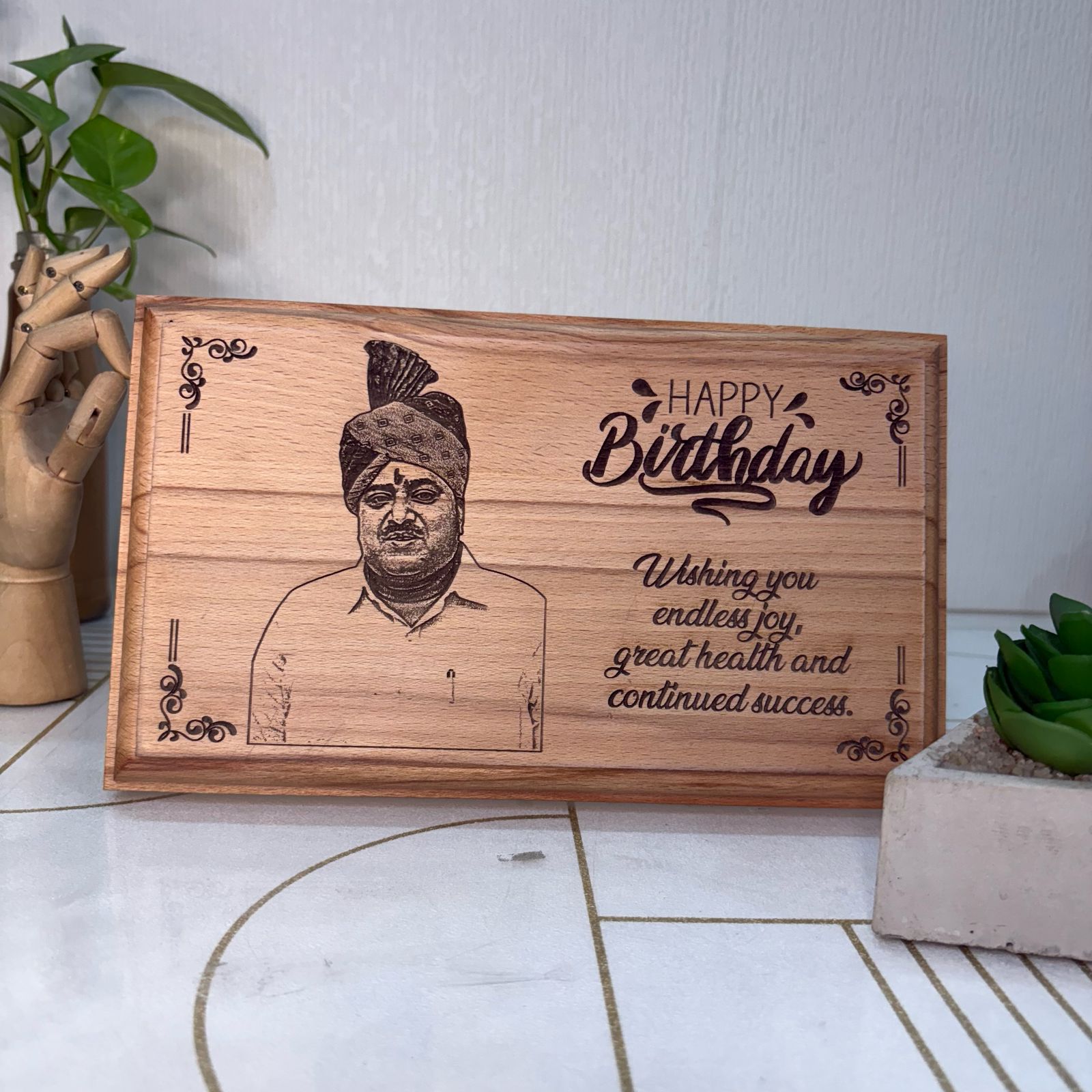 Personalized Wooden Poster – 7X10 Inch