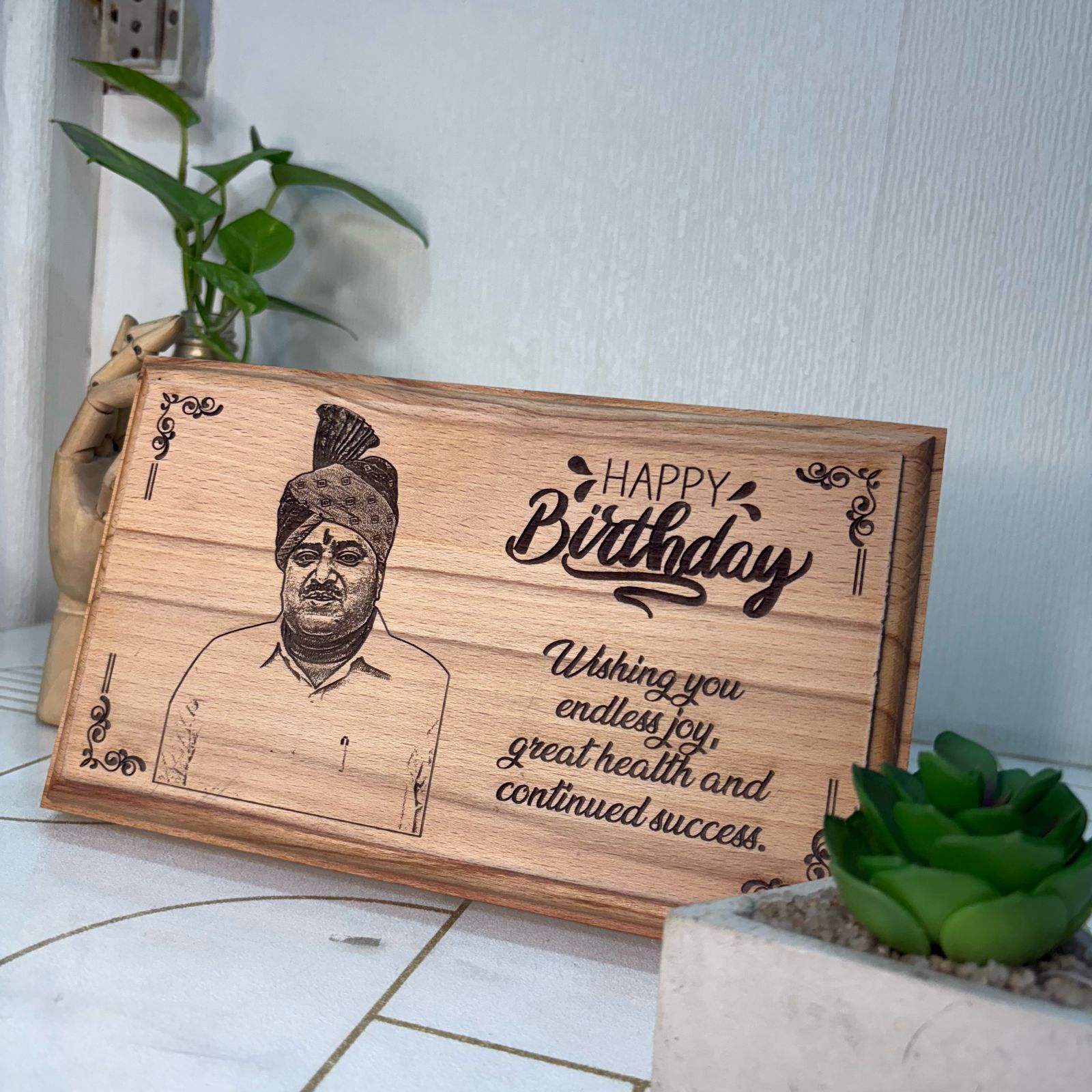 Personalized Wooden Poster – 7X10 Inch